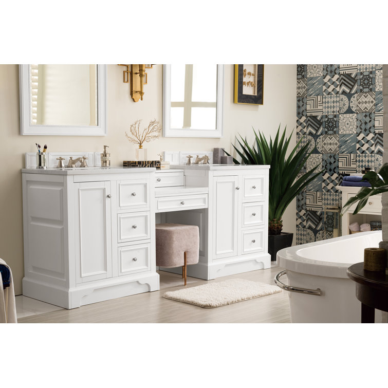 Alcott Hill® Kewstoke 84" Double Bathroom Vanity Set Wayfair